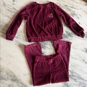 Cat & Jack Kids Matching Set - Burgundy